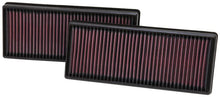 Load image into Gallery viewer, K&amp;N Replacement Air Filter 12.563in O/S Length x 5.25in O/S Width x 1.625in H (Inc 2 Filters) - 33-2474