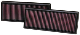 K&N Replacement Air Filter 12.563in O/S Length x 5.25in O/S Width x 1.625in H (Inc 2 Filters) - 33-2474