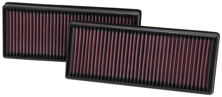 K&N Replacement Air Filter 12.563in O/S Length x 5.25in O/S Width x 1.625in H (Inc 2 Filters) - 33-2474