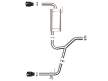 Load image into Gallery viewer, aFe MACHForce XP Exhausts Axle-Back 15-21 BMW X1 2.0L (t) (SS w/Black Tips) - 49-36349-B
