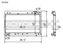 Load image into Gallery viewer, Koyo 04-08 Subaru Forester XT 2.5L Turbo (MT) Radiator - VH13026