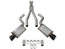 Load image into Gallery viewer, aFe Mach Force-Xp 3in CB Stainless Steel Dual Exhaust System w/ Black Tips 09-15 Cadillac CTS-V - 49-34063-B