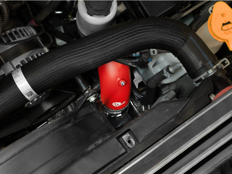 aFe BladeRunner 3in & 3-1/2in AL Hot and Cold Charge Pipe Kit Red RAM Diesel Trucks 25-26 L6-6.7L - 46-20814-R