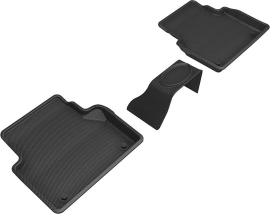 3D MAXpider 19-23 Audi A6/A7 / 21-24 RS6/RS7 Kagu 2nd Row Floormats - Black - L1AD05421509