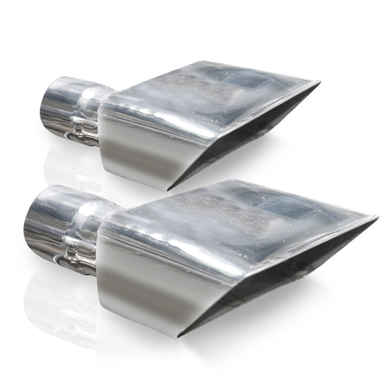 Stainless Works Hot Rod Box Exhaust Tips 2in Inlet - 7010200