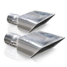Load image into Gallery viewer, Stainless Works Hot Rod Box Exhaust Tips 2in Inlet - 7010200