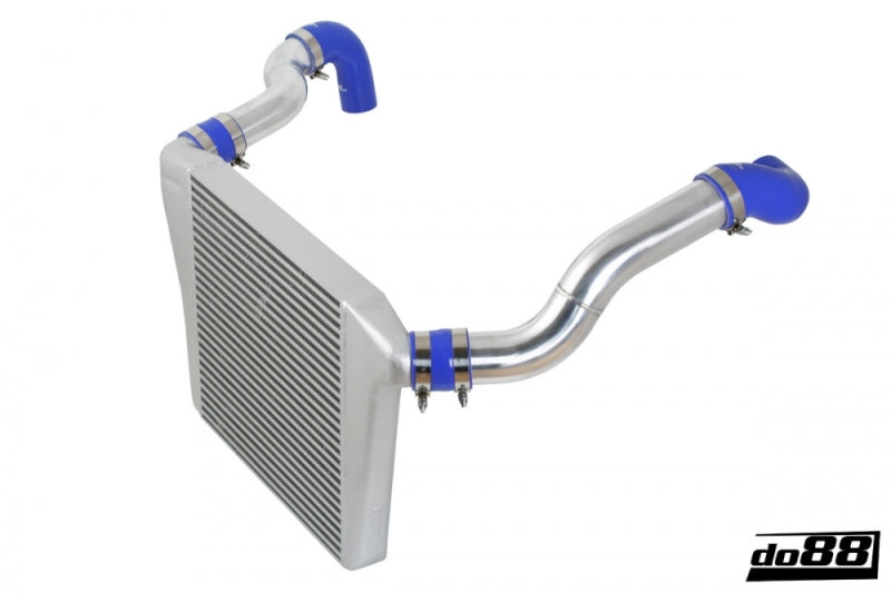 do88 81-98 Volvo 740/940 Turbo (63mm Throttle) BigPack Intercooler Kit w/Black Hoses - BIG-740-S-63