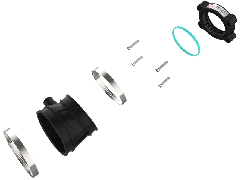 aFe 2020 Vette C8 Silver Bullet Aluminum Throttle Body Spacer / Works With aFe Intake Only - Black - 46-34023B