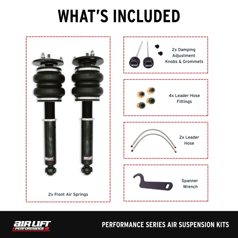 Air Lift Performance 89-00 Lexus LS400 Front Air Suspension Kit - 76016