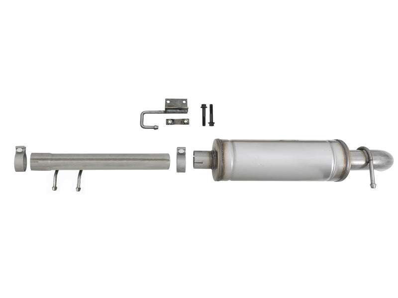 aFe Rock Basher 3in 409 SS Cat-Back Turn-Down Exhaust 12-18 Jeep Wrangler (JK) V6 3.6L/ 07-11 3.8L - 49-48069