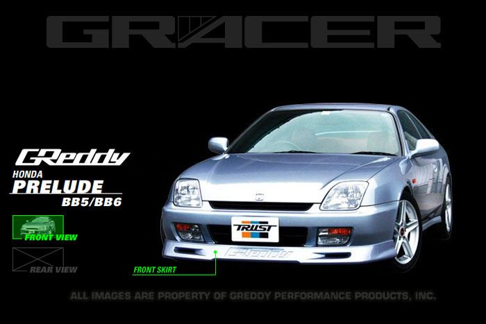 GReddy 97-01 Honda Prelude Urethane Front Lip Spoiler ** Must ask/call to order** - 17050062