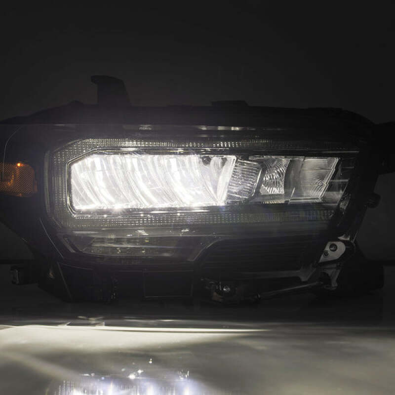 AlphaRex 16-23 Toyota Tacoma LUXX-Series LED Crystal Headlights - Alpha-Black - 880702