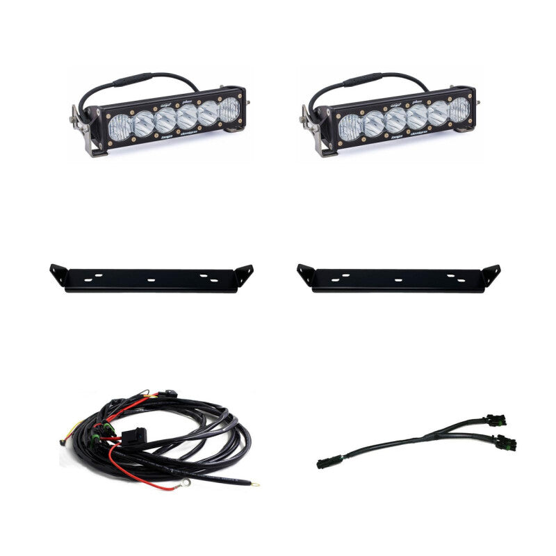 Baja Designs 2021+ Ford Raptor OnX6 Behind Grill Kit -10in. Clear D/C - 448063