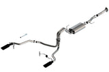 Borla F-150 2021 5.0L 2dr RC SB (122.8 WB) XL/XLT 3/2.25 SRE Cat-Back S-Type Black Chrome Tips - 140868BC