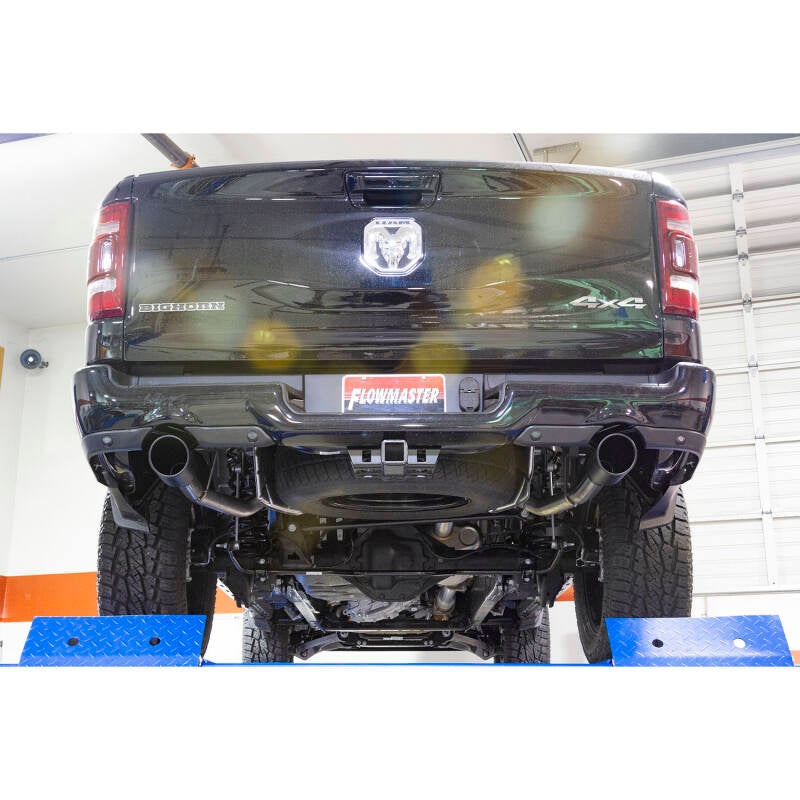 Flowmaster 19-24 RAM 1500 5.7L American Thunder Axle-Back Exhaust System - Black Tips - 817850