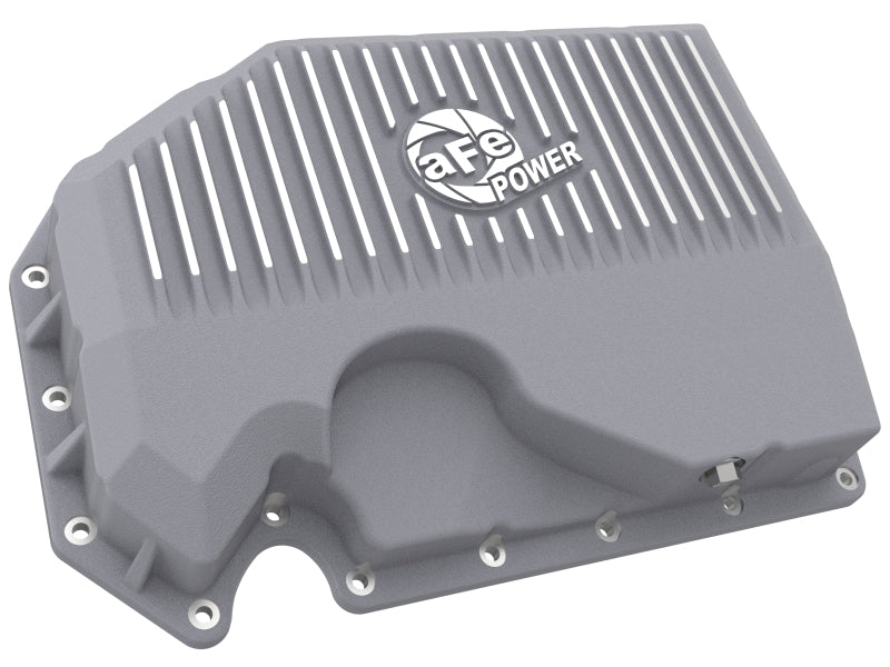 aFe 05-19 VW 1.8L/2.0L w/o Oil Sensor Engine Oil Pan Raw POWER Street Series w/ Machined Fins - 46-71240A