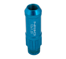 Load image into Gallery viewer, NRG 700 Series M12 X 1.25 Steel Lug Nut w/Dust Cap Cover Set 21 Pc w/Locks &amp; Lock Socket - Blue - LN-LS710BL-21