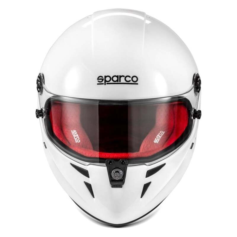 SPARCO Stealth RF Helmet - X Large - White/Red - BRH0007B0W090XL