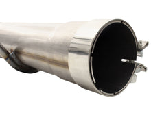 Load image into Gallery viewer, aFe MACHForce XP Exhaust 3in-3.5in SS Single Side Ext CB w/ Polish Tip 99-04 Ford F-250 V8 5.4L/6.8L - 49-43076-P