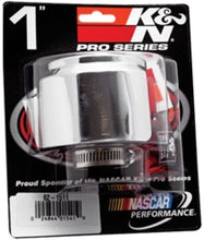 Load image into Gallery viewer, K&amp;N 1in Flange ID x 3in OD x 2.5in Height Clamp On Crankcase Vent Filter - 62-1511