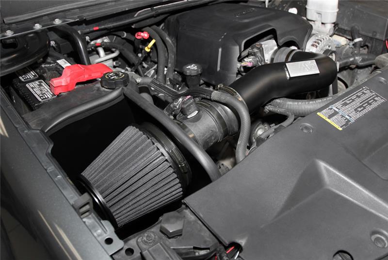 K&N 07-08 Chevy Silverado 1500 4.8L/5.3L V8 / 07-08 GMC Yukon 4.8L/5.3L V8 Black Perf Intake Kit - 71-3058