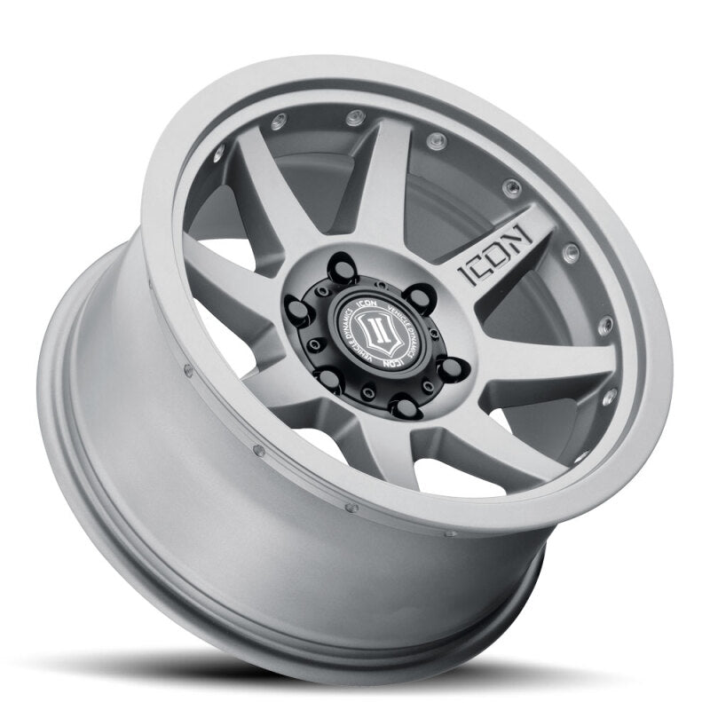ICON Rebound Pro 17x8.5 / 5x5.5 / 0mm / 4.75in BS Titanium Wheel - 21817858547LBTT