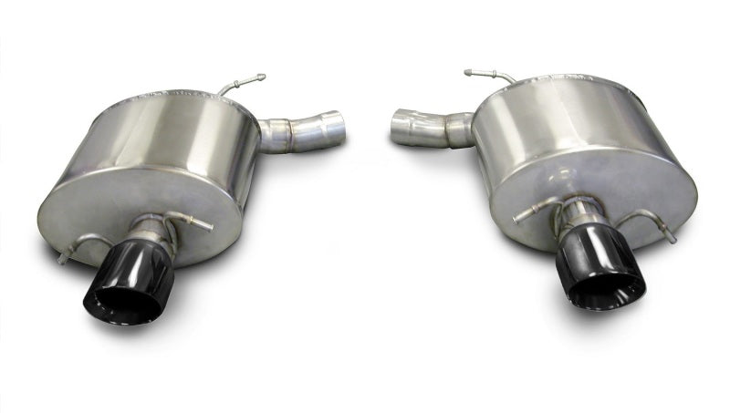 Corsa 2009-2014 Cadillac CTS Sedan V 6.2L V8 Black Sport Axle-Back Exhaust - 14941BLK