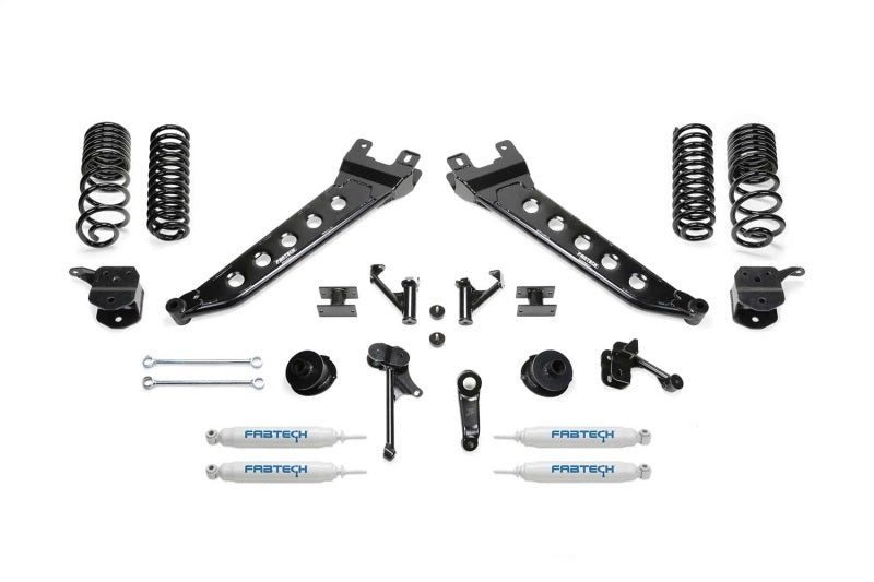 Fabtech 14-18 Ram 2500 4WD 7in Radius Arm System - Component Box 3 w/Performance Shock Absorbers - FTS23106