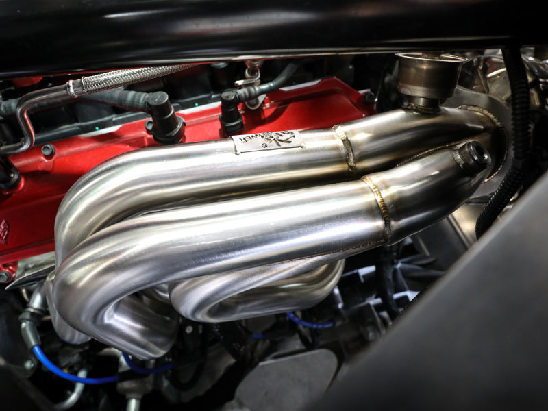 aFe Twisted 304SS Header 2020 Chevy Corvette (C8) 6.2L V8 - Brushed - 48-34148-H