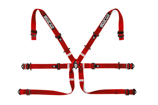 Sparco BELT 6 PNT 2in FORMULA RED - 04819H2RS