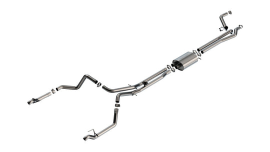 Borla 24-25 Chevy Silverado 1500 (6.2L V8) S-Type Cat Back - Factory Tips - 140999