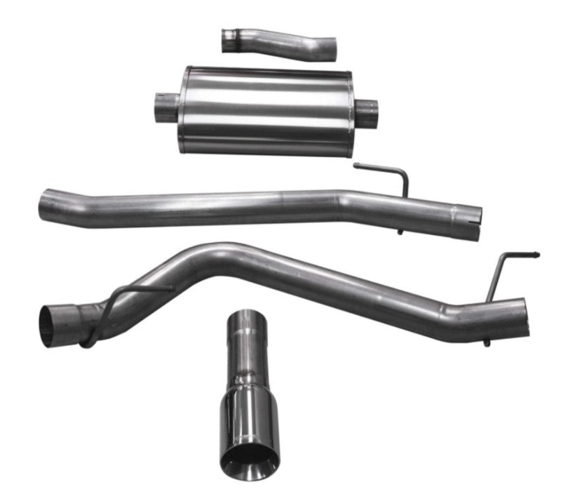 Corsa 2020-2025 Jeep Gladiator JT 3.6L Single Side Exit Cat-Back Exhaust w/ Single 4in Polished Tip - 21060