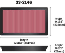 Load image into Gallery viewer, K&amp;N Replacement Air Filter TOYOTA LANDCRUISER V8-4.7L; 1999-2000 - 33-2146