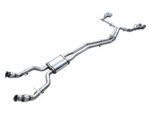 Load image into Gallery viewer, AWE Tuning 19-23 Audi C8 S6/S7 2.9T V6 AWD Track Edition Exhaust - Chrome Silver Tips - 3020-42101