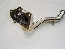 Load image into Gallery viewer, Invidia 02-07 WRX/STi Polished Divorced Waste Gate Downpipe with High Flow Cat - HS05SW1DPC