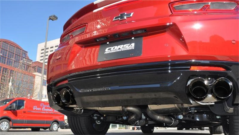 Corsa 2017-2024 Chevrolet Camaro SS 6.2L V8 2.75in Black Xtreme Axle-Back Exhaust - 14784BLK
