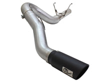 Load image into Gallery viewer, aFe MACHForce XP Exhaust Large Bore 5in DPF-Back SS 13-15 Dodge Trucks L6-6.7L (td) *Black Tip - 49-42051-1B