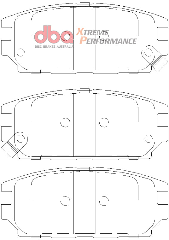 DBA 1994 Eagle Talon TSi (1st Gen) AWD XP Performance Front Brake Pads - DB1238XP