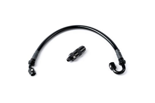 AMS Performance 5/16 Quick Connect to -6AN Inline Fuel Pulsation Damper w/ -6AN Fuel Line - AMS.47.07.0009-2