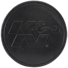 Load image into Gallery viewer, K&amp;N Universal Rubber Filter-Round Tapered 4in Flange ID x 8in Base OD x 6.625in Top OD x 8in H - RU-5171HBK