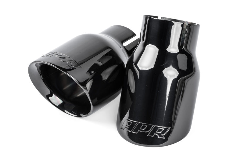 APR Double-Walled 3.5in Slash-Cut Tips - Diamond Black - Set of 2 - TPK0008