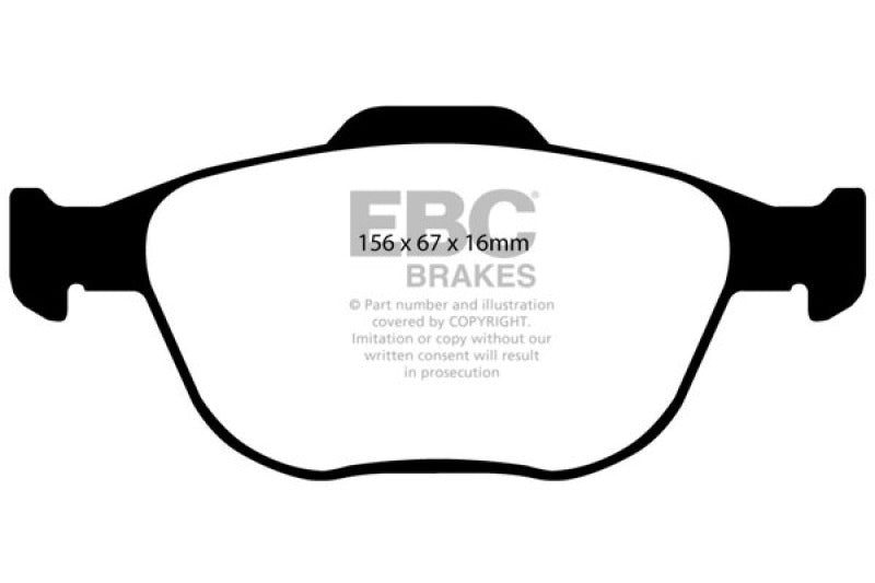 EBC 02-04 Ford Focus 2.0 SVT Redstuff Front Brake Pads - DP31641C