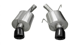Corsa 2005-2010 Ford Mustang Shelby GT500 5.4L V8 Black Sport Axle-Back Exhaust - 14311BLK