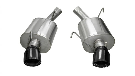 Corsa 2005-2010 Ford Mustang Shelby GT500 5.4L V8 Black Sport Axle-Back Exhaust - 14311BLK