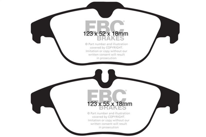 EBC 12-14 Mercedes-Benz C250 (W204) 1.8 Turbo Redstuff Rear Brake Pads - DP31990C