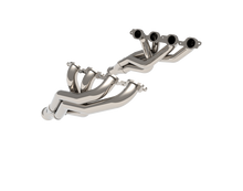 Load image into Gallery viewer, Kooks 2019 GM Series Truck 6.2L 1.75in x 3in SS Headers &amp; 3in x 3.5in ULTRA GREEN SS Catted Y-Pipe - 2863H300