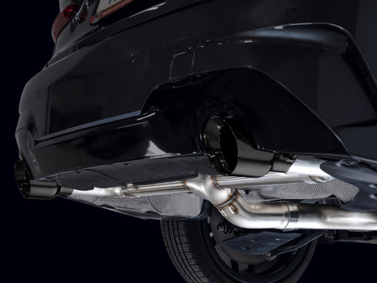 AWE Tuning 19-23 BMW 330i / 21-23 BMW 430i Base G2X Track Edition Axle-Back Exhaust - Diamond Black - 3020-33429
