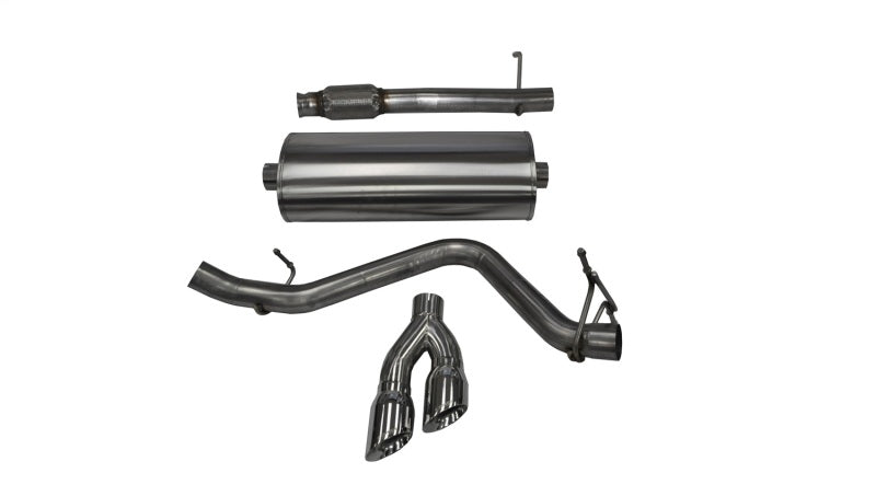 Corsa 14-19 GMC Sierra/Chevy Silv 1500 Reg. Cab/Long Bed 5.3L V8 Polished  Single Side CB Exhaust - 14872