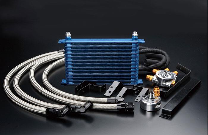 GReddy 89-94 Nissan Skyline GT-R (BNR32) 13 Row Oil Cooler Kit w/ Oil Filter Relocation - 12024413