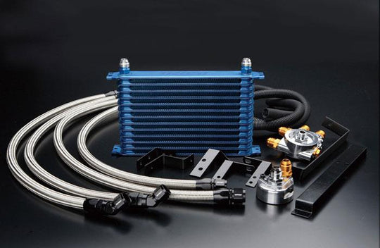 GReddy 89-94 Nissan Skyline GT-R (BNR32) 13 Row Oil Cooler Kit w/ Oil Filter Relocation - 12024413
